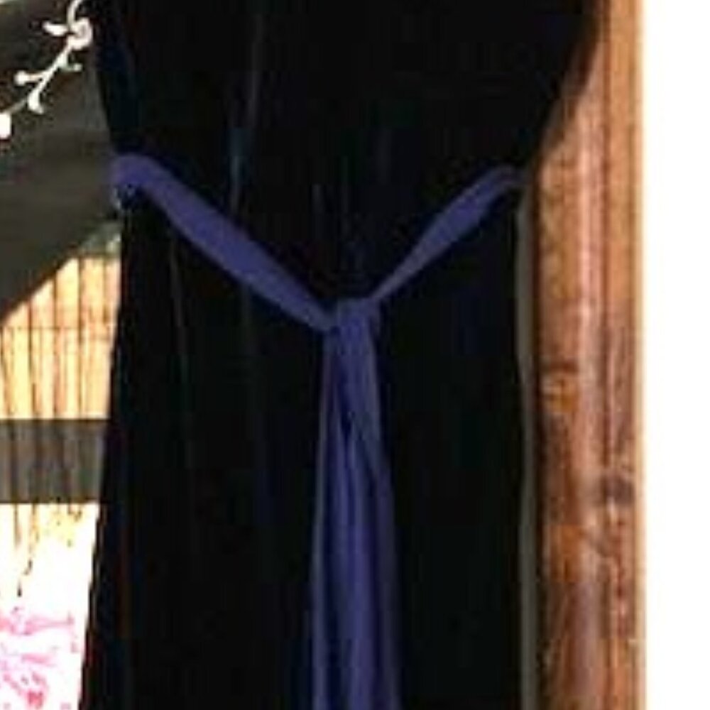 NWOT< Silk blend navy formal dress size S